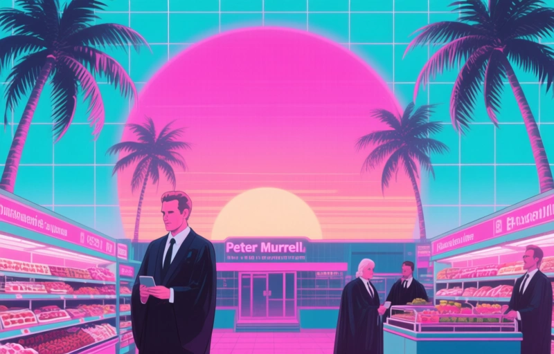 Peter Murrell maakt van de rechtbank een supermarkt