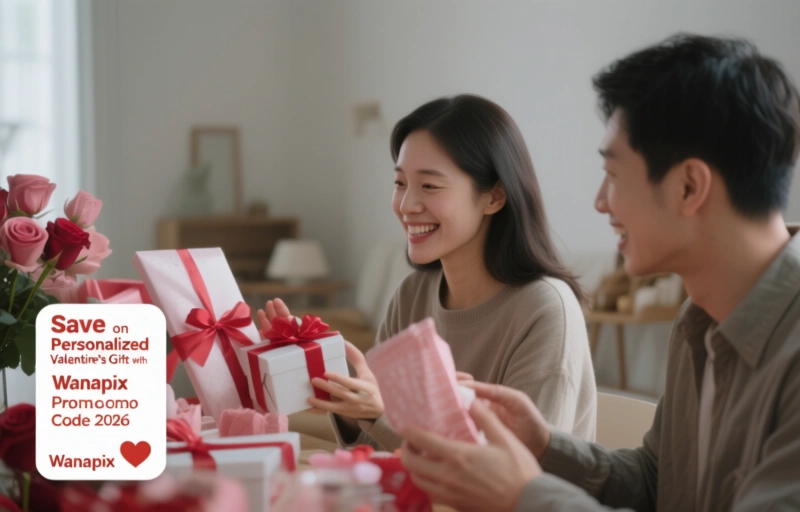 Save on Personalized Valentine's Gifts with Wanapix Promo Code 2026