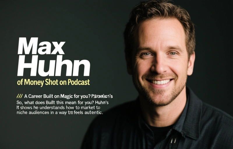 Visual representation of Max Huhn of Money Shot Magic on Podcast