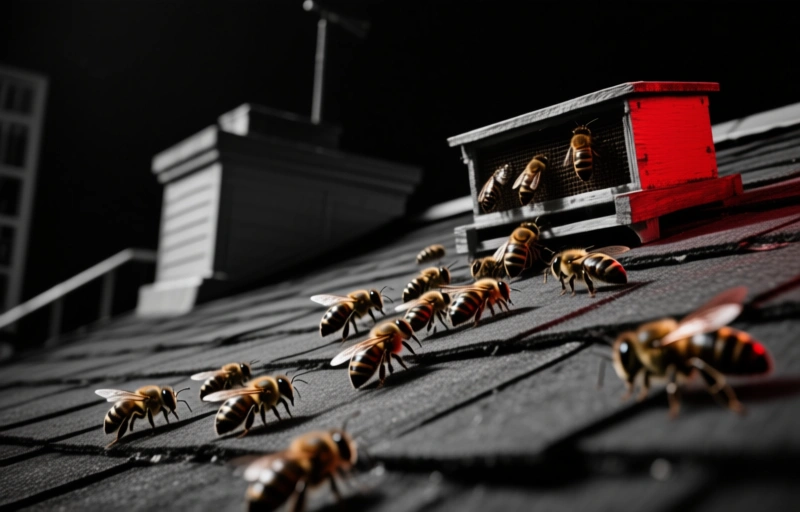 Bees Return to Fayetteville Library Roof