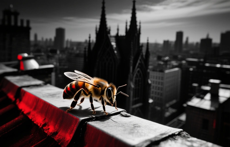 Visual representation of Bees Return to Fayetteville Library Roof