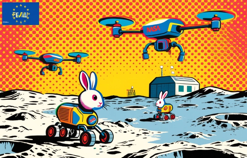 NASA's Rabbit-Like Drones to Scout Moon Base Site