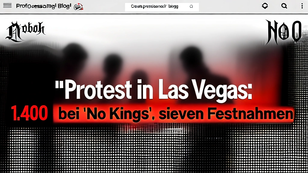 Protest in Las Vegas: 1.400 bei 'No Kings', sieben Festnahmen