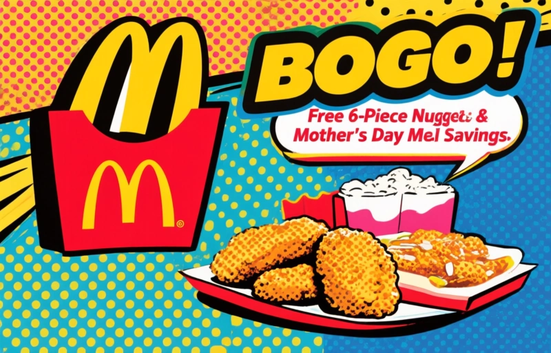 McDonald's BOGO Deal: Free 6-Piece Nuggets & Mother's Day Meal Savings