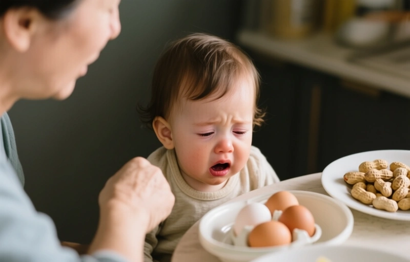 Visual representation of Toddler's Severe Egg Allergy