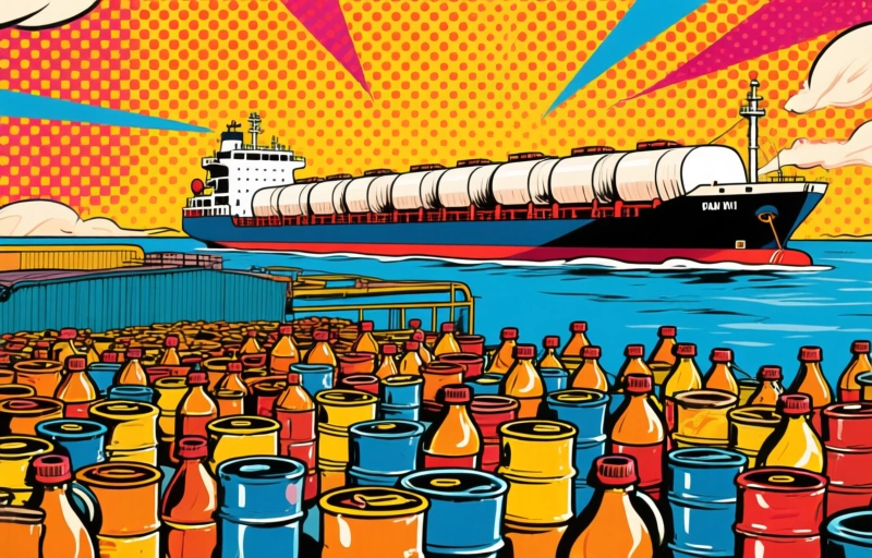 Visuele weergave van Oliegiganten