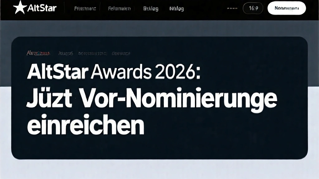 AltStar Awards 2026: Jetzt Vor-Nominierungen einreichen