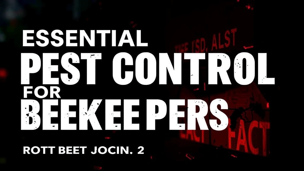 Essential Pest Control for Beekeepers: Protect Your Hives