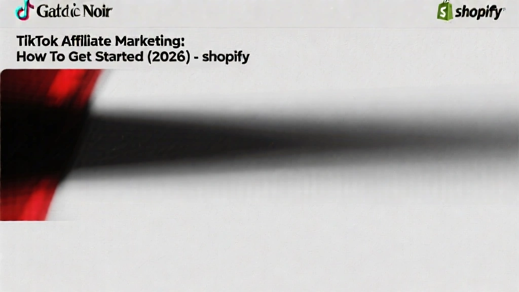 TikTok Affiliate Marketing: How To Get Started (2026) - Shopify