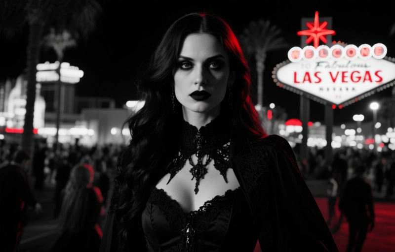 Visuelle Darstellung von Las Vegas mit Kindern