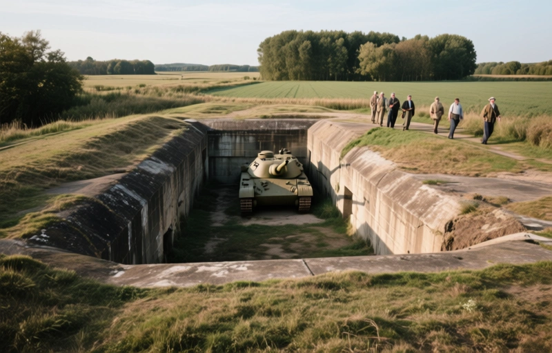 Visual representation of Hidden WWII Tank Trap in Belgium Becomes Tourist Attraction
