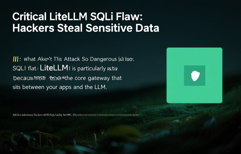 Visual representation of Critical LiteLLM SQLi Flaw