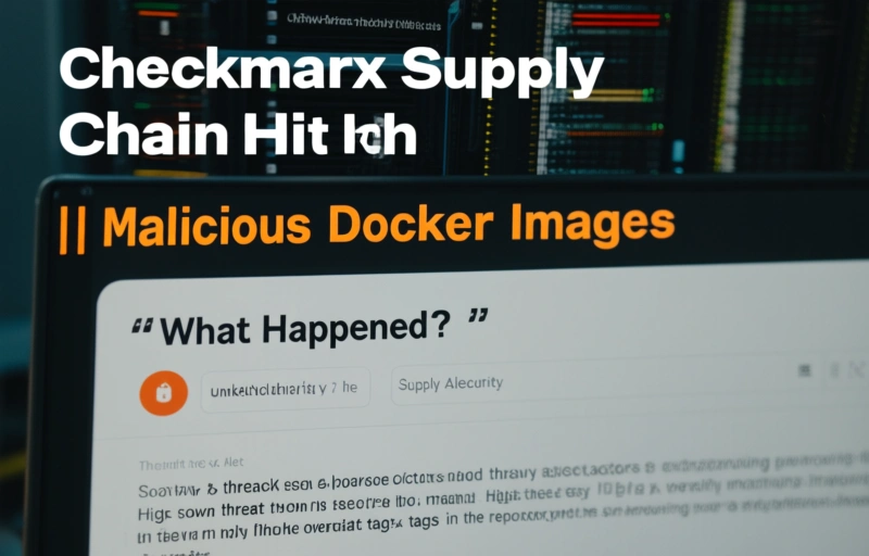 Visual representation of Checkmarx Supply Chain Hit by Malicious Docker Images
