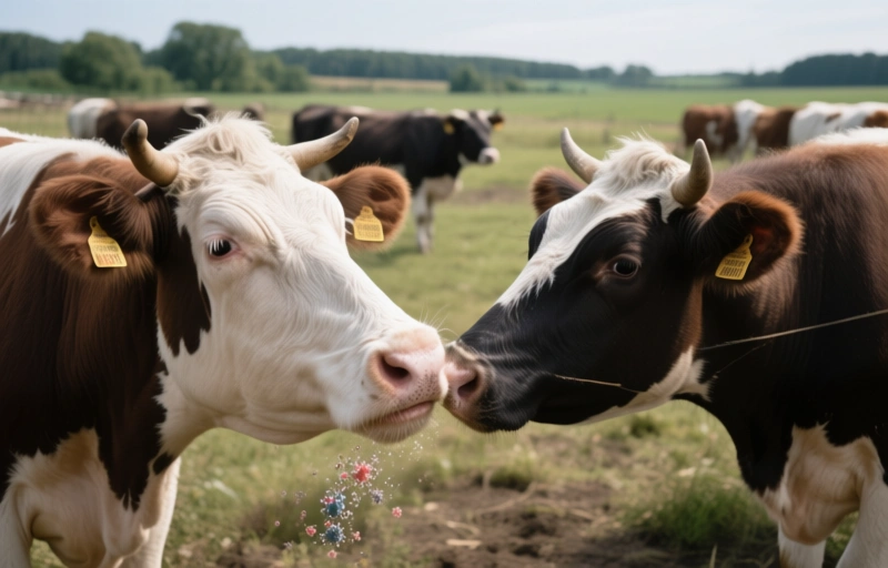 Visual representation of IBR Outbreak in German Border Region Impacts 1100 Livestock