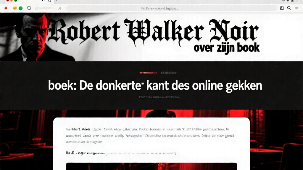Robert Walker over zijn boek: De donkere kant van online gokken