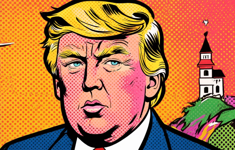Visuelle Darstellung von Trump verspottet Fastfood-Panne