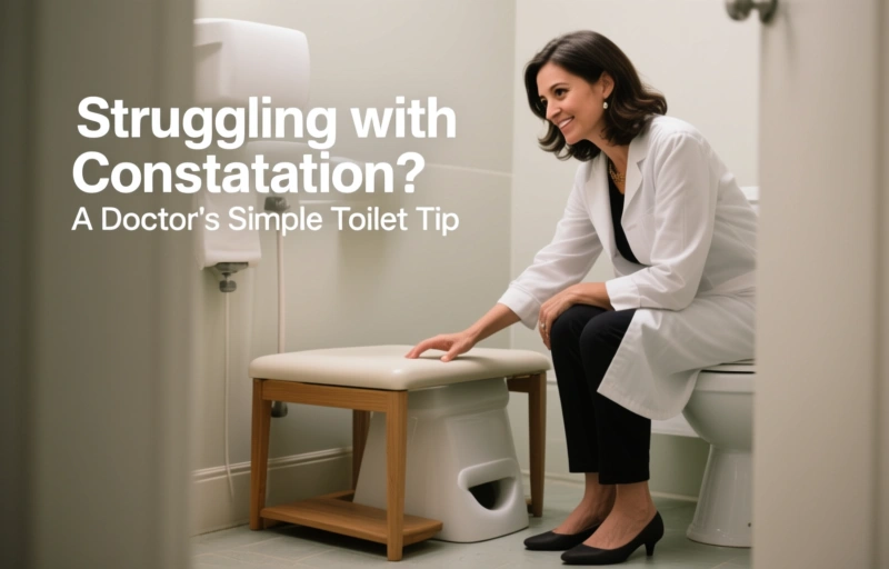 Visual representation of Struggling with Constipation? A Doctor's Simple Toilet Tip