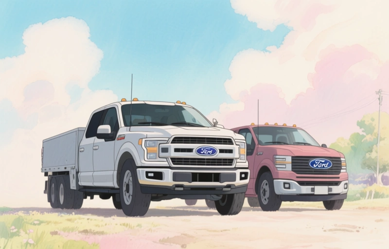 Visual representation of Ford F-150 and Super Duty Next-Gen Trucks Coming by 2029