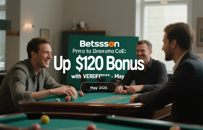 Betsson Promo Code: Up to $120 Bonus with VERIF** - May 2026