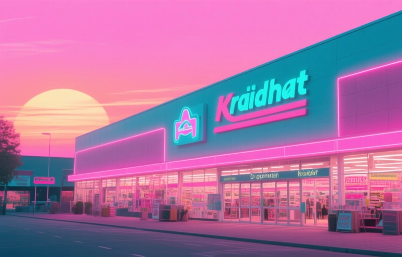 Visuele weergave van Grootwinkels evenaren supermarkten als boodschappenbestemming