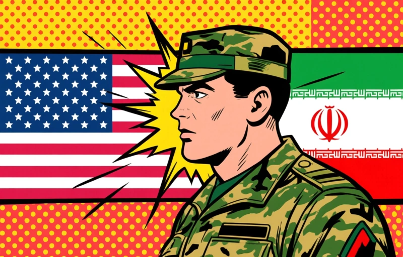 Visuele weergave van Olieprijzen stijgen na vuurgevecht VS en Iran