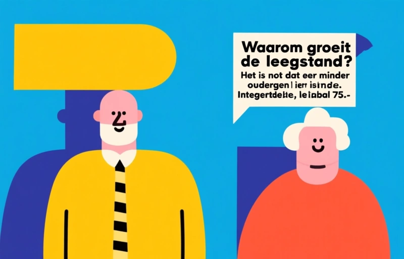 Visuele weergave van Leegstand verpleegzorg groeit