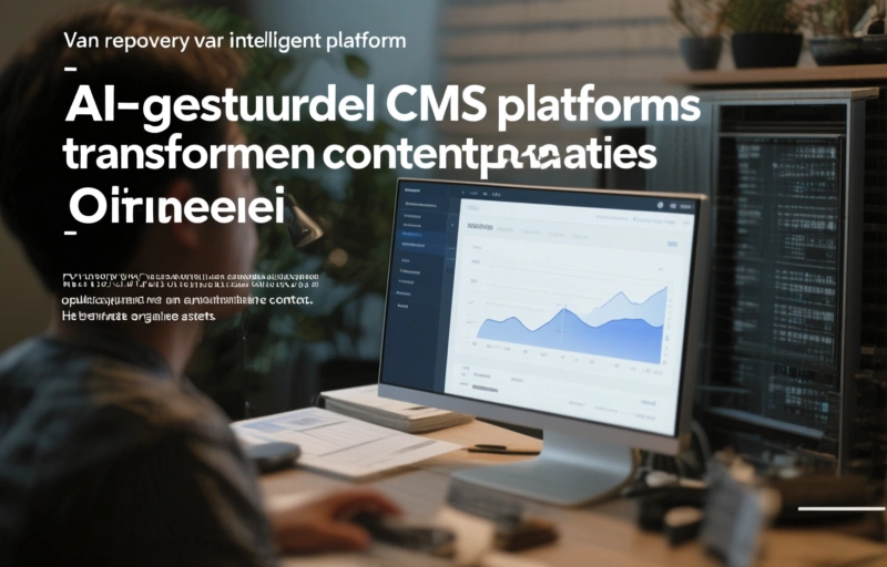 Visuele weergave van AI-gestuurde CMS-platforms transformeren contentoperaties