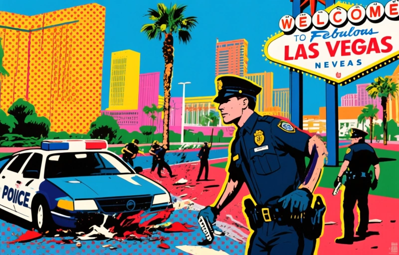 Polizei untersucht Schusswaffenvorfall nahe Downtown Las Vegas