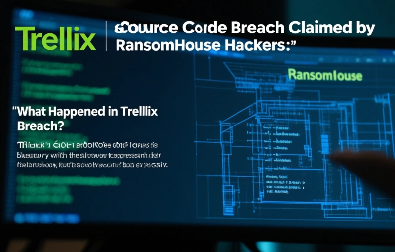 Visual representation of Trellix Source Code Breach Claimed by RansomHouse Hackers
