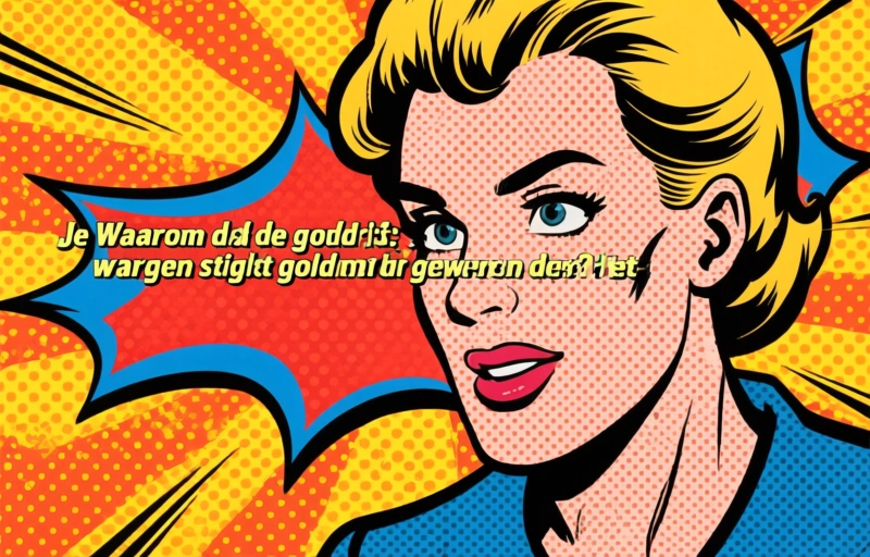 Visuele weergave van Goud verliest terrein