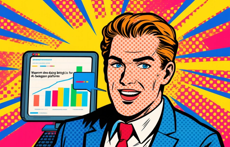 Visuele weergave van AI-beleggen platforms
