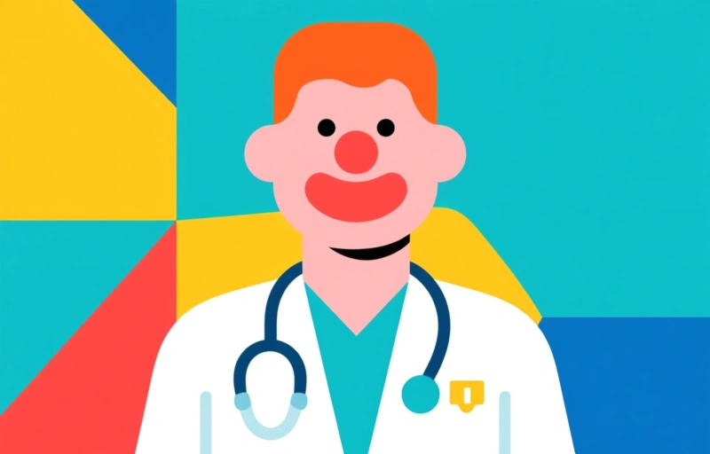 Visuele weergave van CliniClowns in de zorg