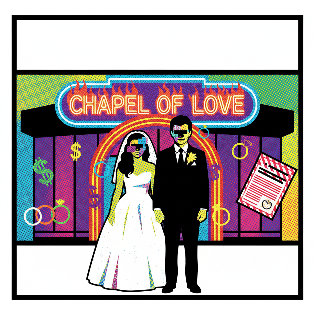 Banksys Las Vegas Hochzeit: Multimillionär heiratet für 135 €