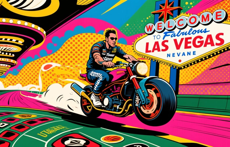 Travis Pastrana ajoi Vegasin kasinon läpi yllätysshowssa