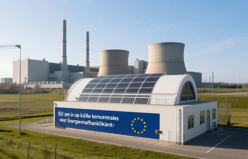 Visuele weergave van EU zet in op kleine kerncentrales voor energieonafhankelijkheid