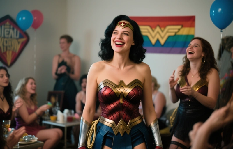 Mindi Mink Dominates in Wonder Women Lesbian Worship Party