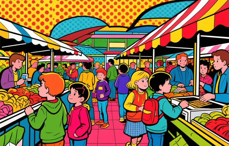 Visuele weergave van Gratis Fantasia Disneymarkt in Vught