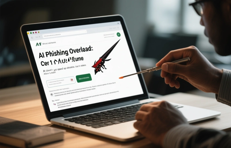 Visual representation of AI Phishing Overload