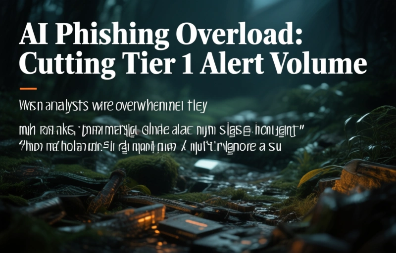 Visual representation of AI Phishing Overload