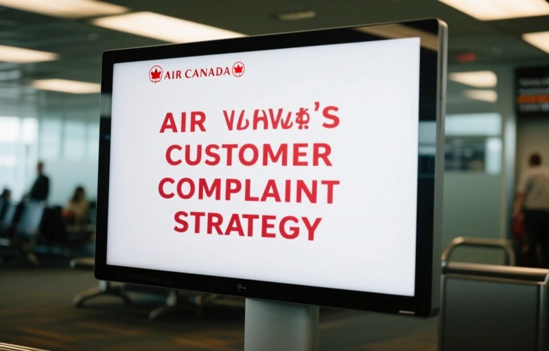 Visual representation of Air Canada's New Customer Complaint Strategy