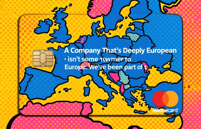 Visual representation of Mastercard's European Commitment