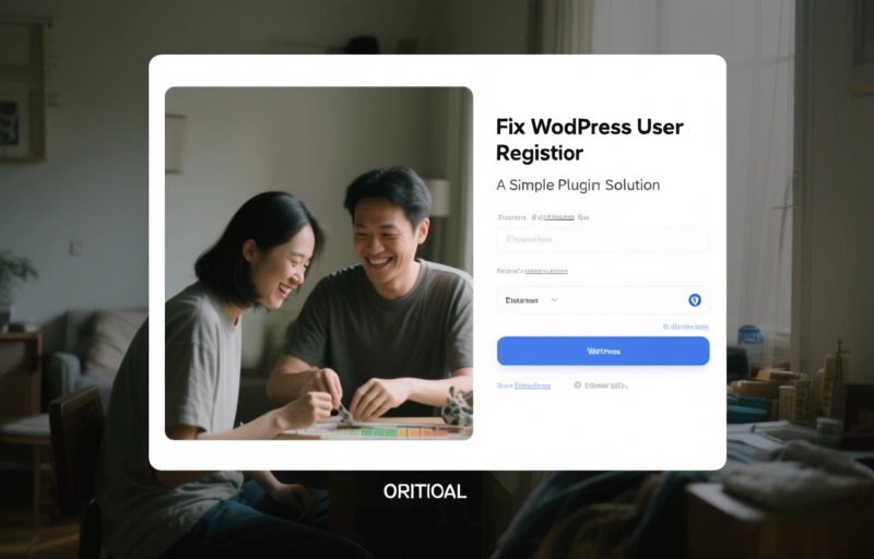 Fix WordPress User Registration: A Simple Plugin Solution