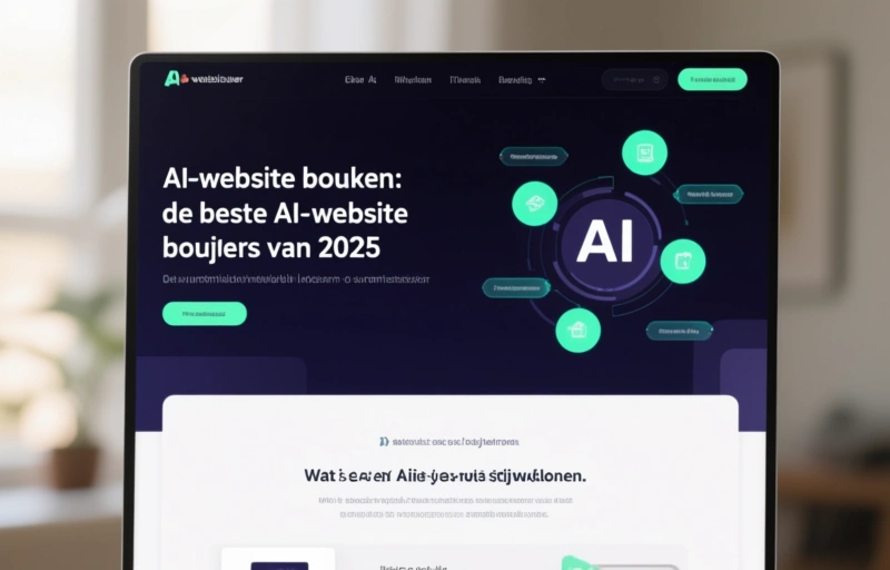 Visuele weergave van AI-website bouwen