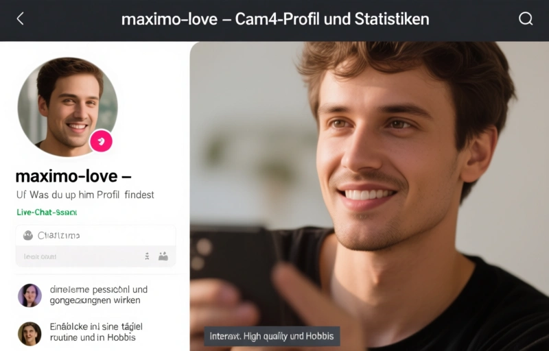Visuelle Darstellung von maximo_love – Cam4-Profil und Statistiken