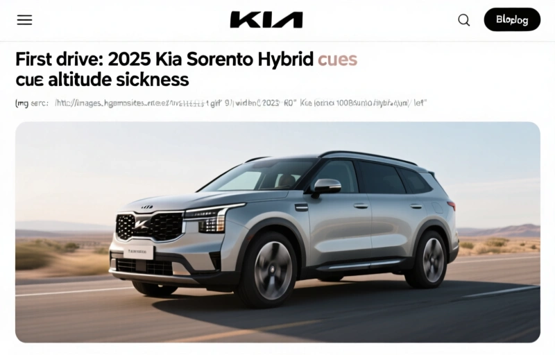 First drive: 2025 Kia Sorento Hybrid cures altitude sickness