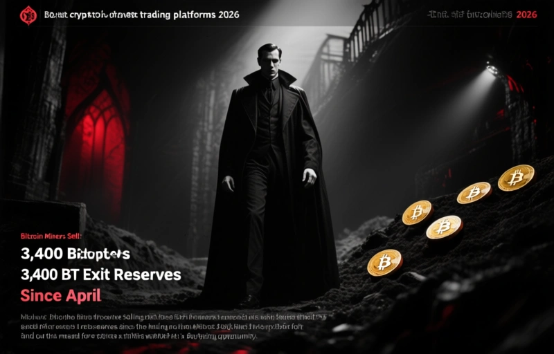 Bitcoin Miners Sell: 3,400 BTC Exit Reserves Since April
