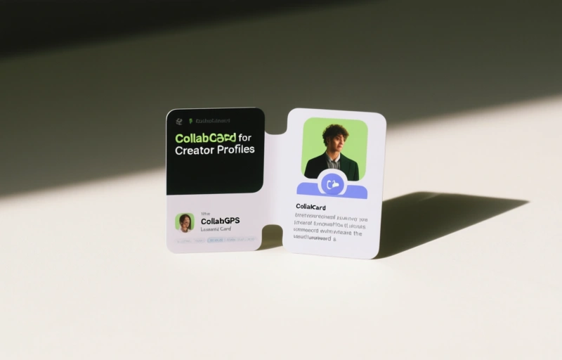 Visual representation of CollabGPS Launches CollabCard for Creator Profiles