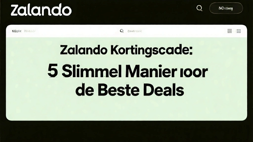 Zalando Kortingscode: 5 Slimme Manieren voor de Beste Deals
