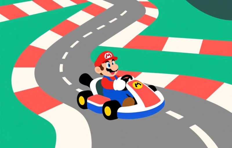 Te hard remmen en te laat sturen: de Mario Kart-bocht problemen