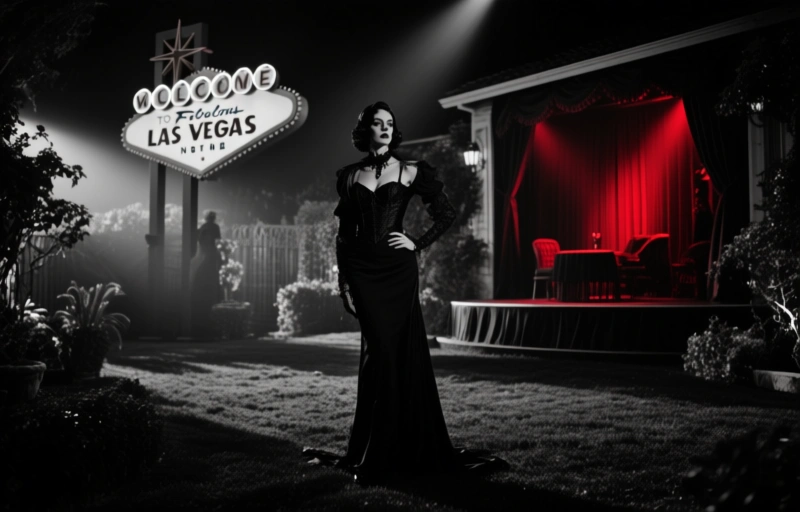 Las Vegas Legende: Intime Show im eigenen Garten